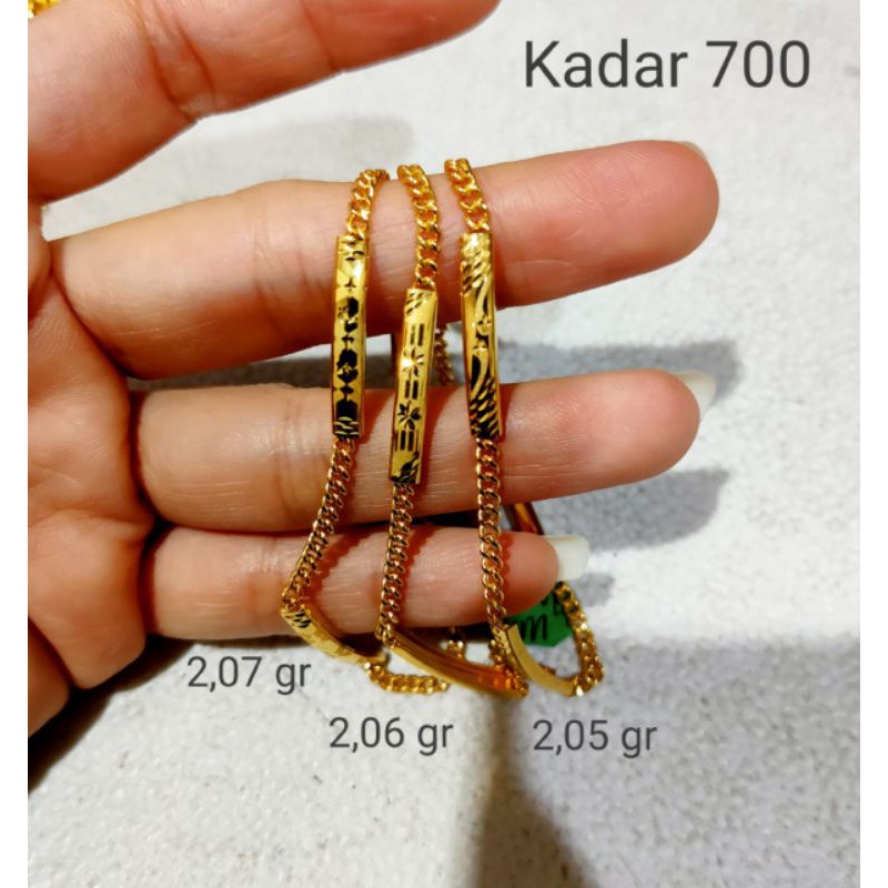 Gelang emas kadar 700