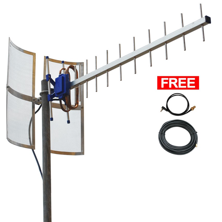 Antena Yagi TXR 185 Triple Driven Untuk Modem Slim 2 dengan pigtail Dual