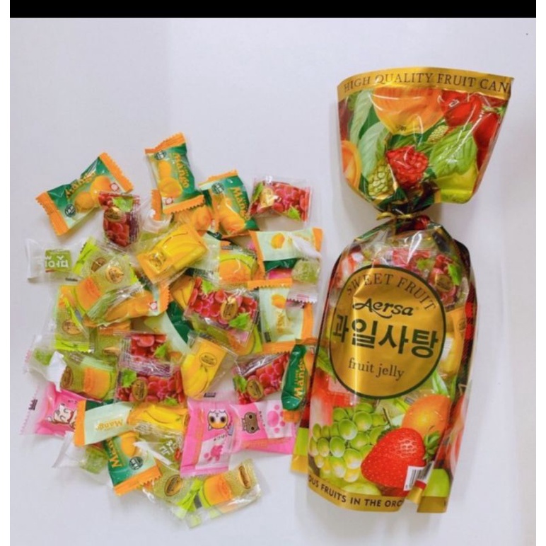MANISAN JELLY ANEKA RASA AERSA | SWEET FRUIT JELLY KOREA AERSA | 450 gram| | Exp.02/2024