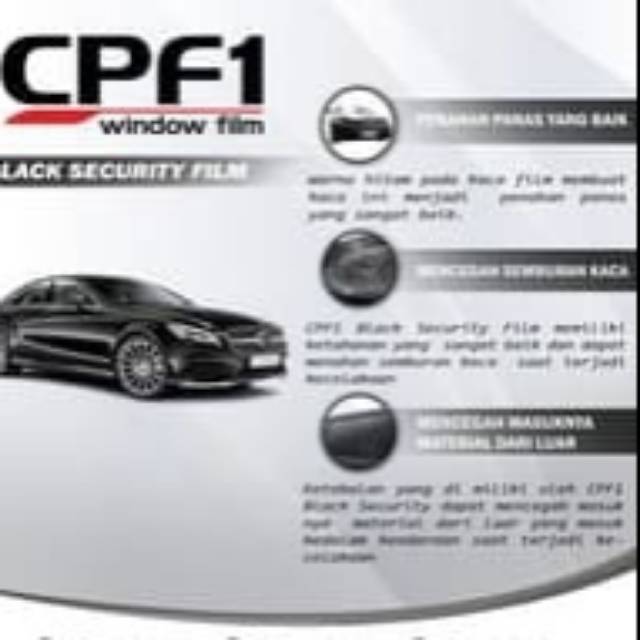 kaca film cpf1 black security