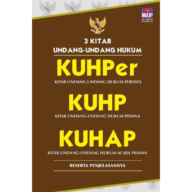 3 Kitab Undang2 Hukum, KUHPer, KUHP, KUHAP