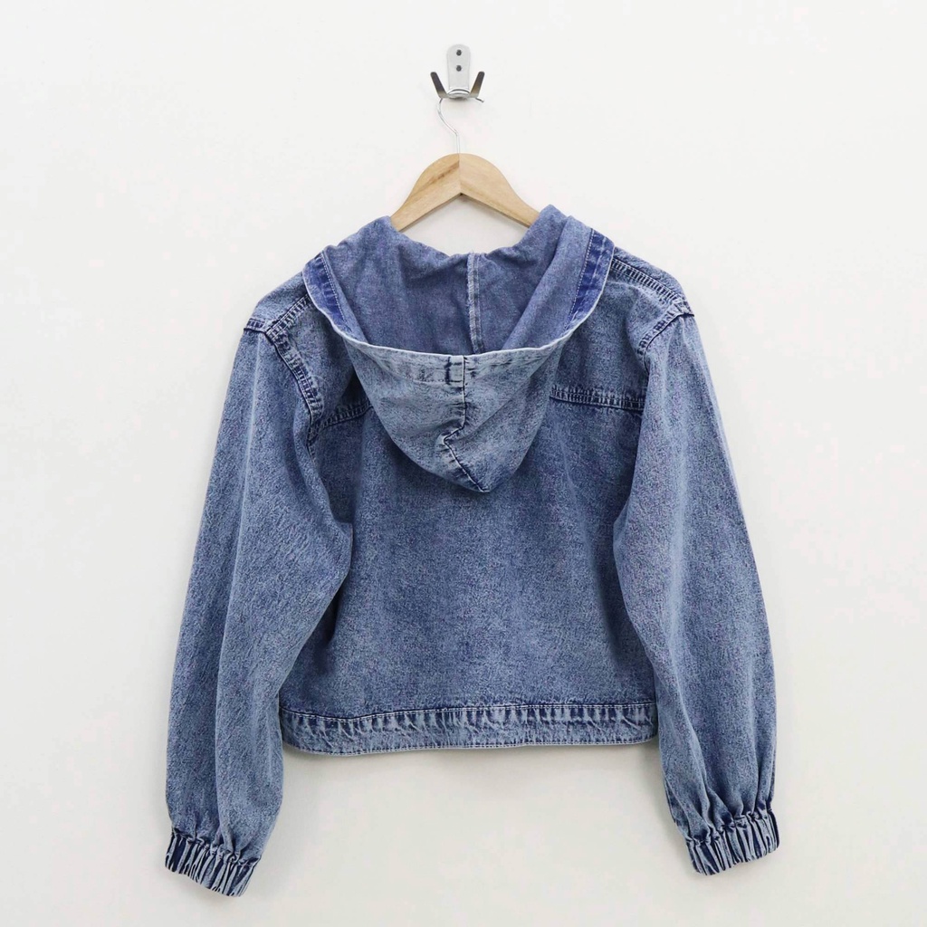 (ORIGINAL) Hoodie delle jacket jeans wanita by Genijeans