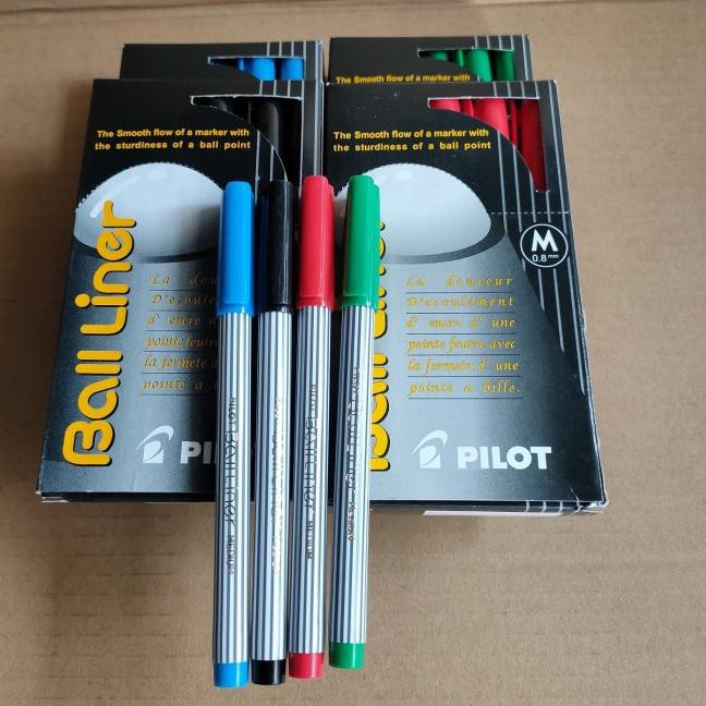 

Bagus Dipakai..>.617MN pulpen pilot balliner (M. 0.8mm) warana hitam & biru.