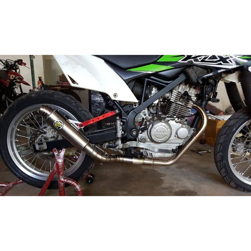 Knalpot Pekajaman Bulat Kolong KLX Original