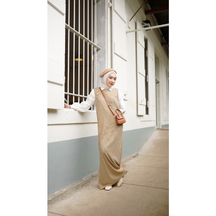 Inner Dress Rajut / INER SPAN DREES MAXI /GAMIS DALAMAN SPAN DRESS inner Busui