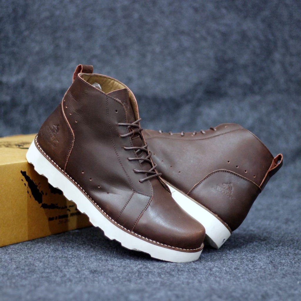 Sepatu Kulit Pria Sepatu Boots Kulit Pria Sepatu Cowok Sepatu Santai Pria Sepatu Boot Kulit Pria