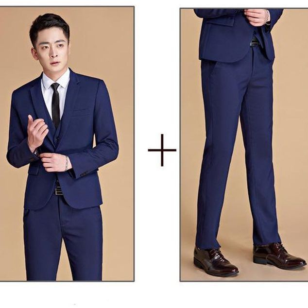 SETELAN SLIMFIT BLAZER PRIA WARNA NAVY NIKAYU 5IN1 HIGH TWIST PREMIUM FULL FURING ORIGINAL