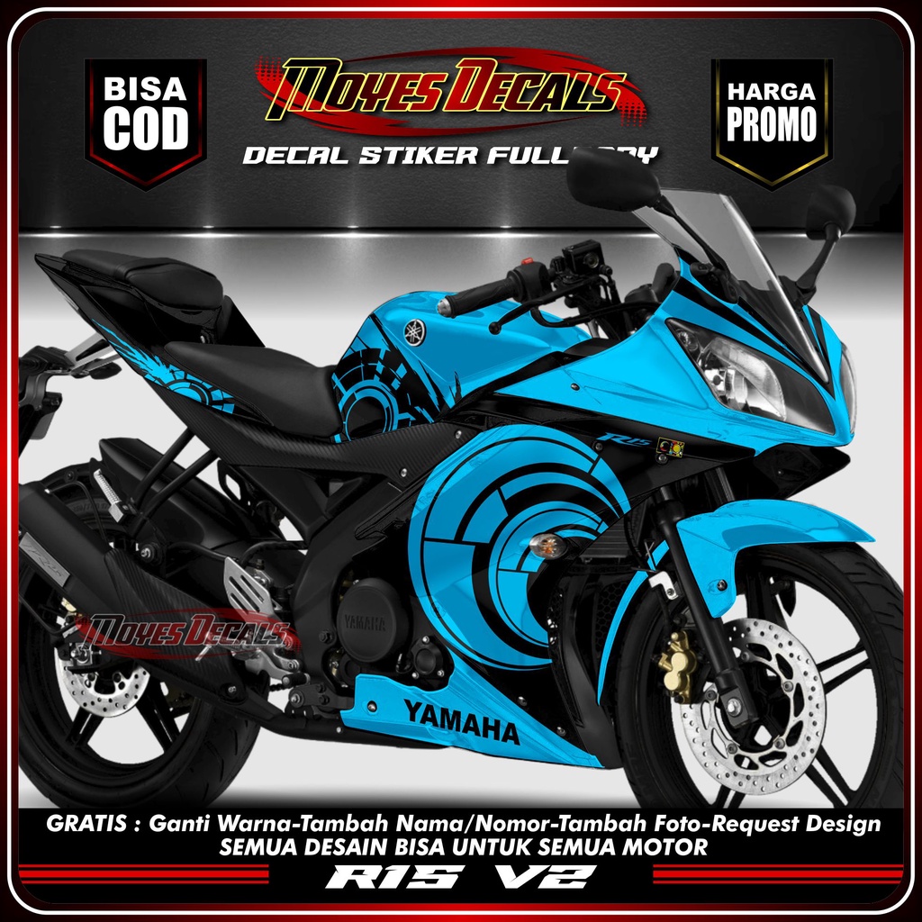 Terbaru Decal Stiker Fullbody Motor R15 V2 Modifikasi Stiker Motor Fullbody R15 V2 Decal Stiker Moto