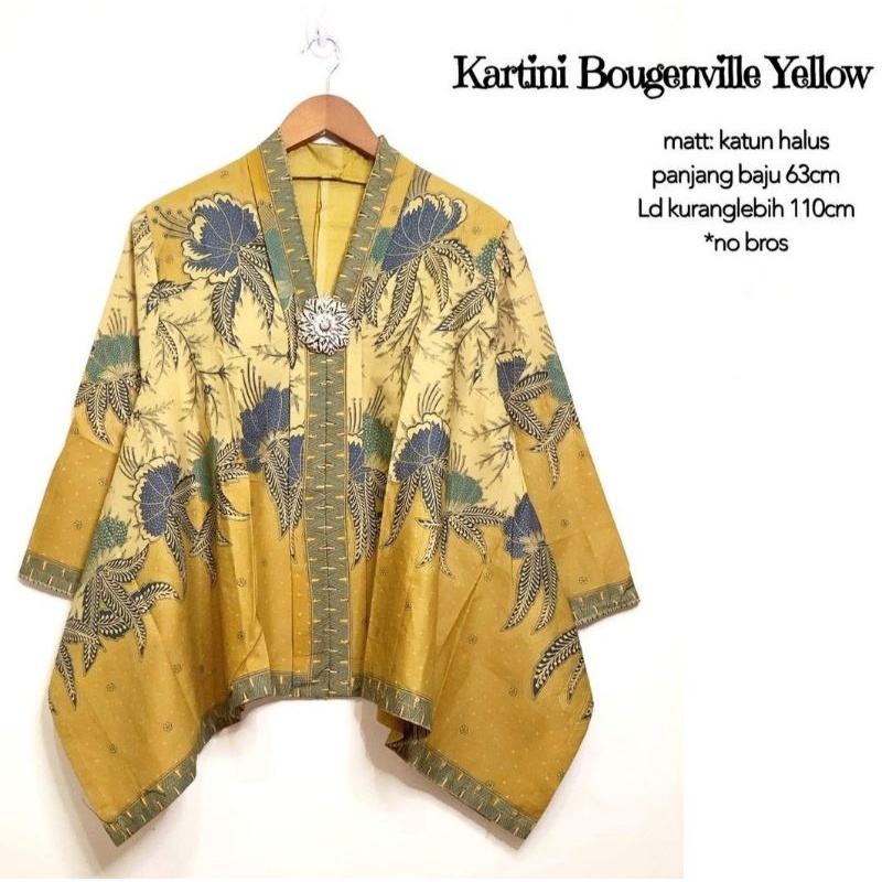 Blouse Batik Kartini Yellow-Gold Series