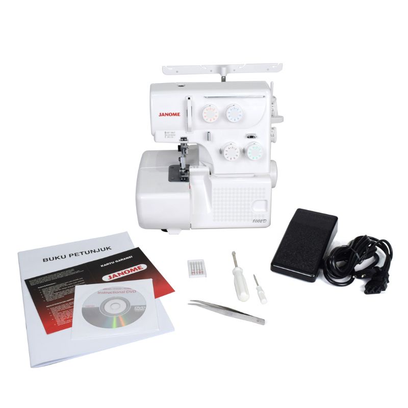JANOME 8002D Mesin Obras Neci Portable Multifungsi