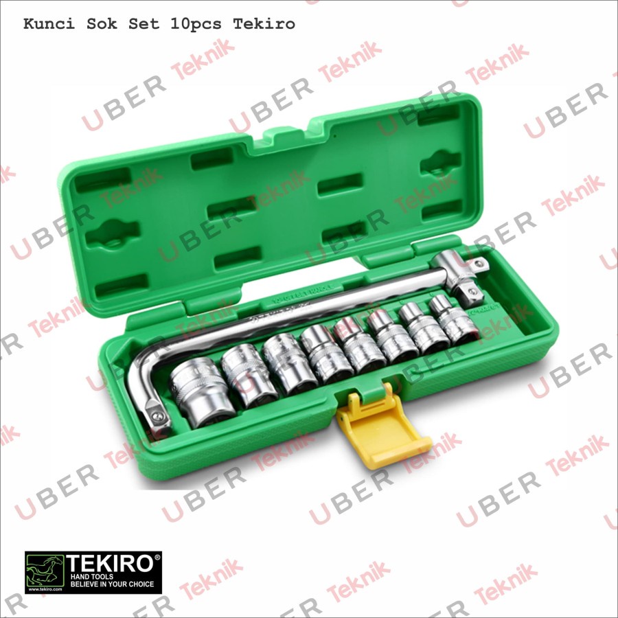 Kunci Sok Set 10pcs 12pt (segi 12) Tekiro