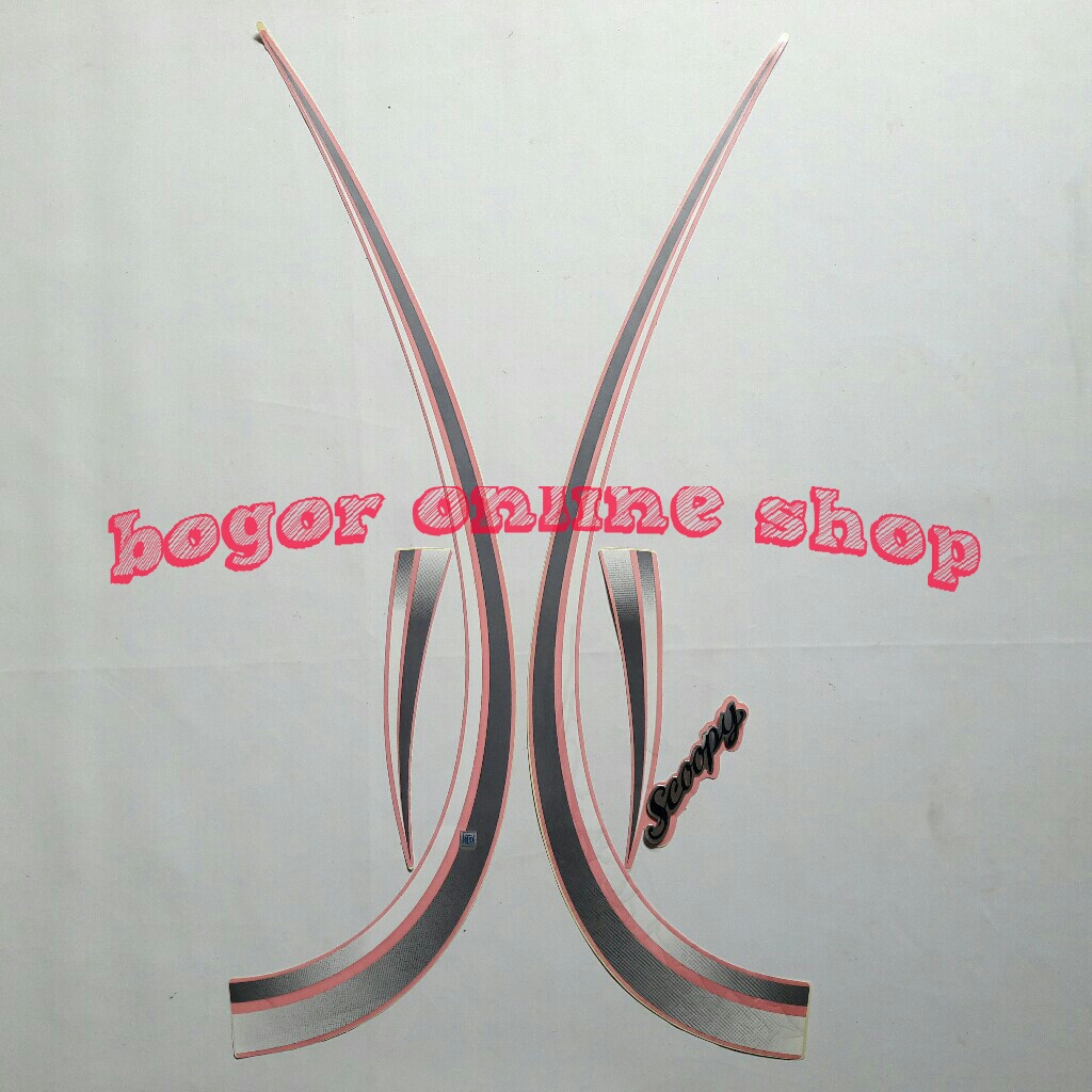 sticker motor scoopy 2012 pink