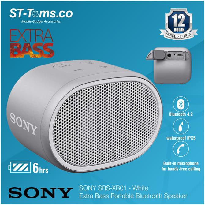 white sony speaker