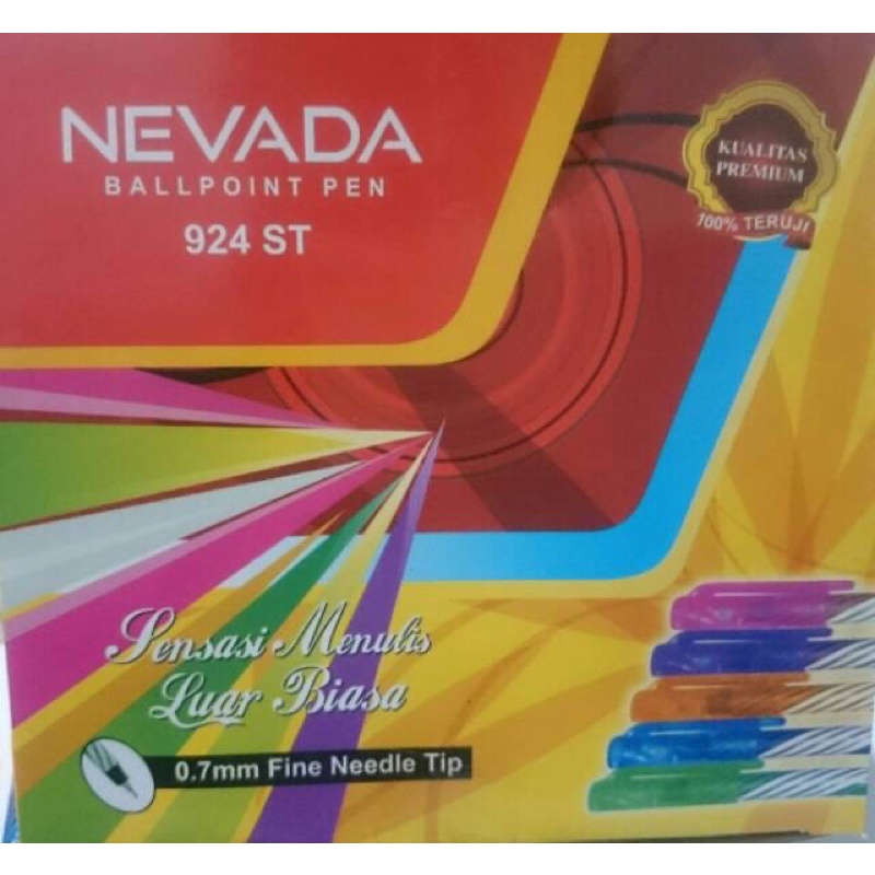 

Ballpoint NEVADA Ulir Warna 12pcs