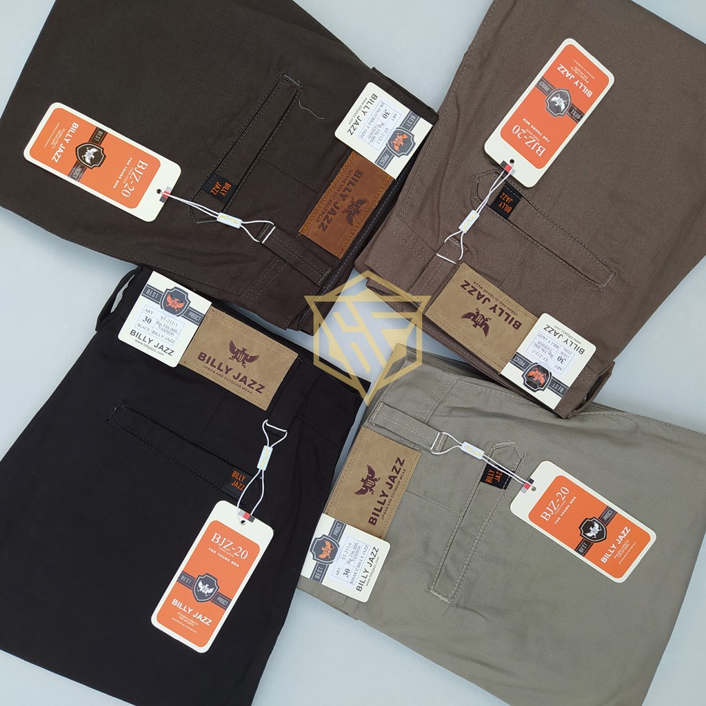 Celana Kanvas Panjang Standar Celana Panjang Pria Original BILLY JAZZ Kualitas Cardinal