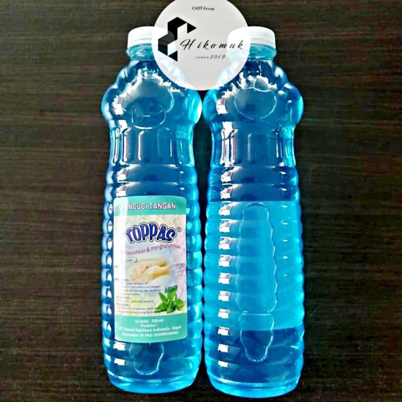 Sabun Cuci Tangan 500ml merk TOPPAS Varian Mint