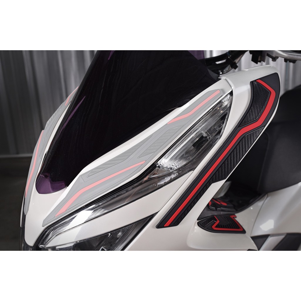 

Hayaidesu Upper Front Side Protector Cover Honda PCX Aksesoris Decal Variasi Carbon PCX