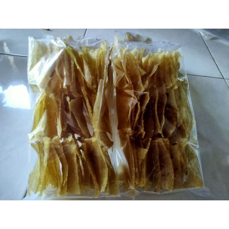 

krupuk puli mentah / lempeng mentah