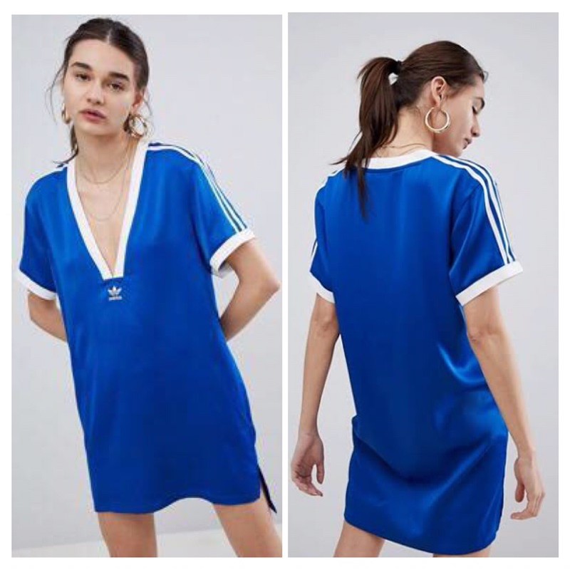 Adidas FSH L V Tee  Original Kaos Adidas Wanita Bisa Dress- Blue