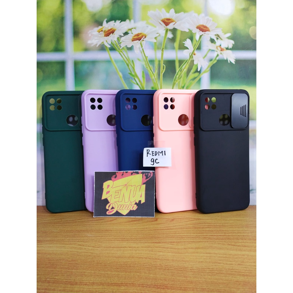 CASE XIAOMI REDMI 9C -SOFCASE SLIDE MACARON XIAOMI REDMI 9C PELINDUNG KAMERA CASE-BENUA DUNIA