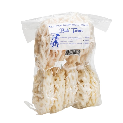

Pik Kripik Bali Farm Kerupuk Biasa Gurih Rasa Udang Vakum 125 Gr