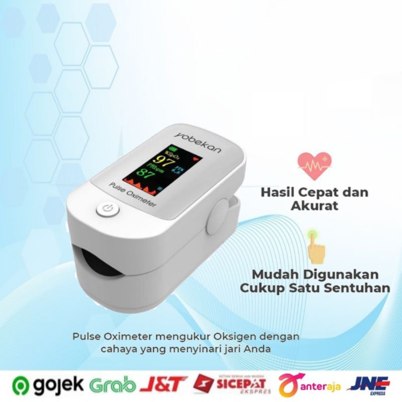 Fingertip Pulse Oximeter Oxymeter Sp02 Alat Pengukur Detak Jantung