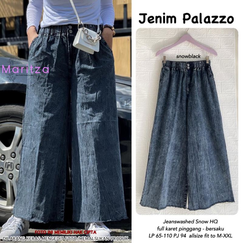 JENIM PALAZZO BY MARITZA (CELANA KULOT JEANS) celana kulot muslimah