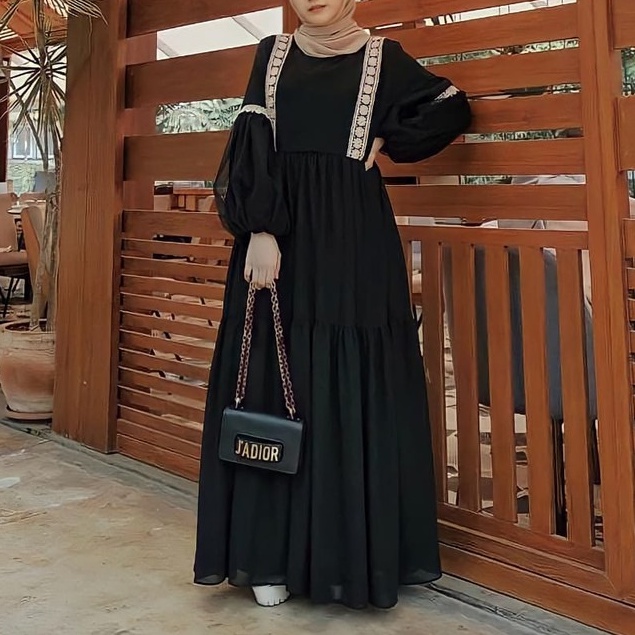 Fashion OOTD Baju Muslim Wanita Terbaru 2021 Hayla | Baju Kondangan Kekinian | Baju Pesta Terbaru |Dress Kekinian