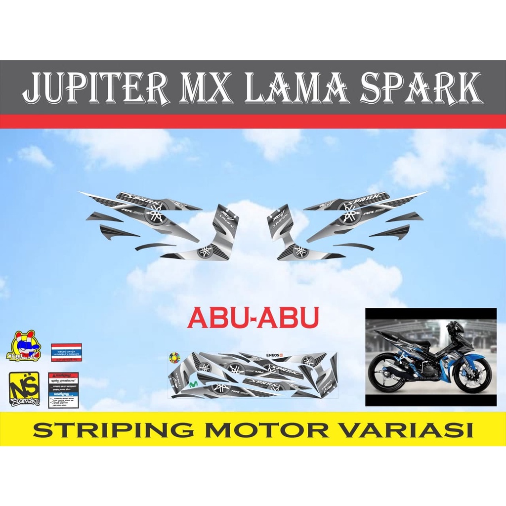 striping stiker motor jupiter mx old spark 2