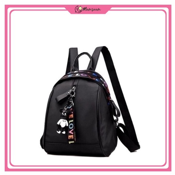 Monsoon - Backpack TAS LOVE LOVE - Backpack Micro Tas Ransel Fashion Morymony