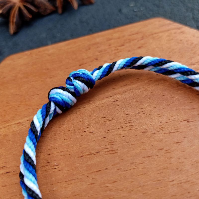 Blue Regae Bracelet / Gelang Tali Biru / Gelang Tali Simple / Regae Bracelet /Gelang Pria / Gelang Pria Murah / Gelang Cowok / Gelang Pasupati Bali / Gelang Biru Cowok / Gelang Cowok Keren / Gelang Biru / Craftdewata