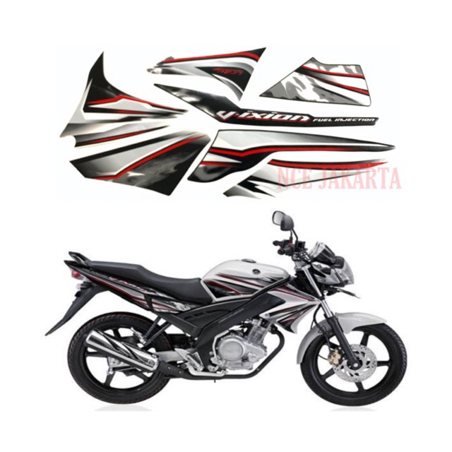 STIKER STRIPING VIXION PUTIH 2011