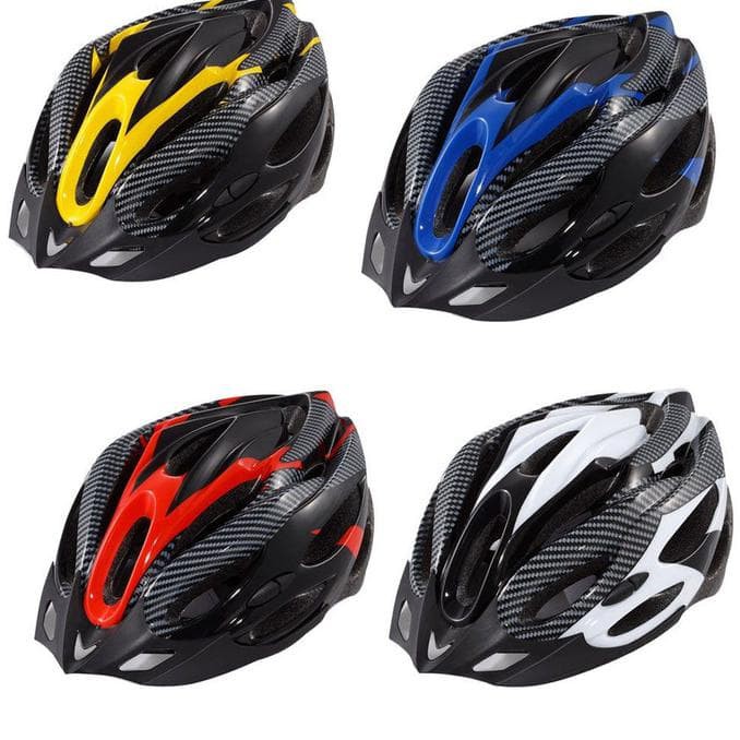 Helm Sepeda Bahan Karbon Dengan Visor 19 Lubang Helm Sepeda Avand Bicycle Helmet