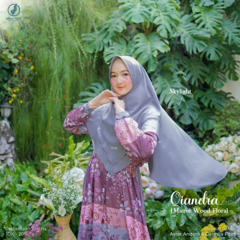 GAMIS QIANDRA NON SET {Tanpa Hijab } • ORIGINAL ALWA HIJAB