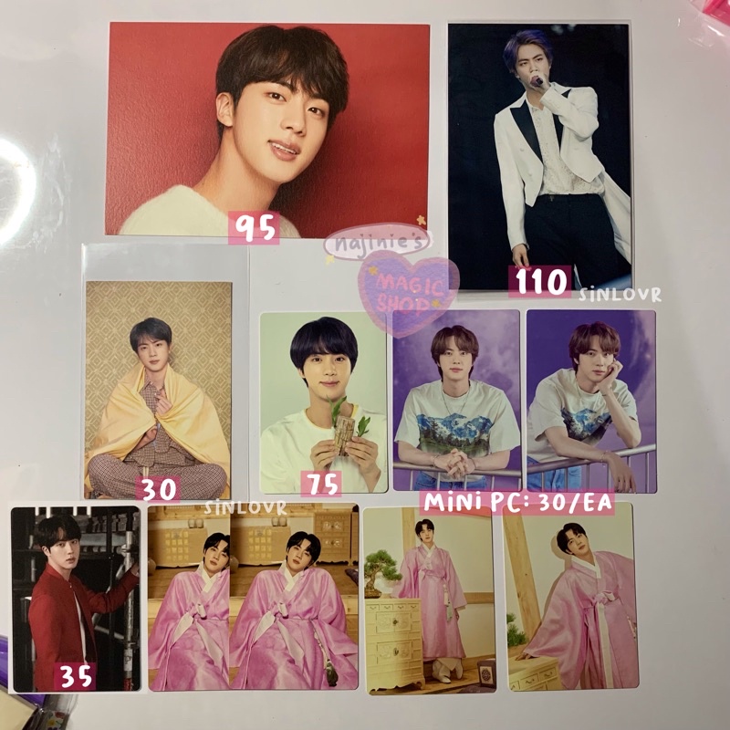 BTS Seokjin Photocard Shibuya Xmas LYS Love Yourself Japan Fanclub Benefit SG20 Season’s Greeting 20