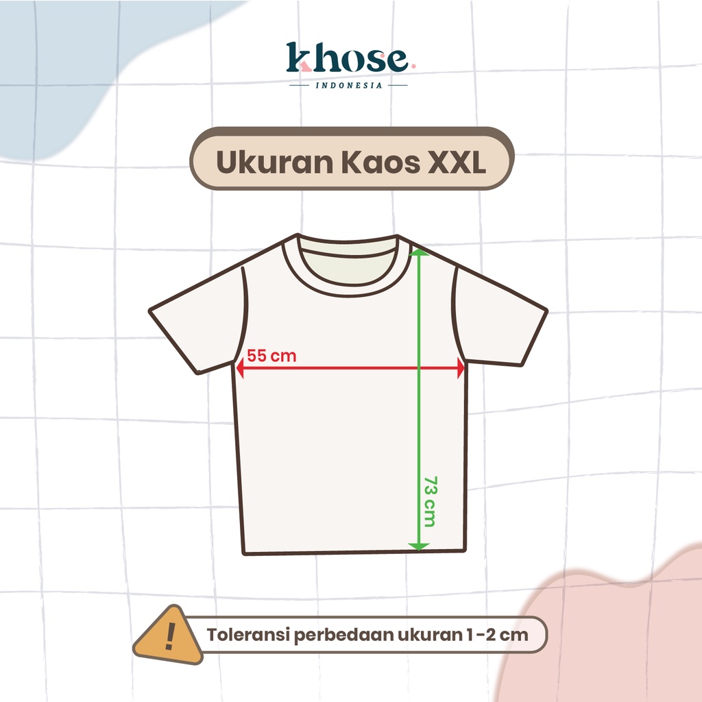 Khose Kaos Unisex Polos KHUSUS Ukuran XXL / Kaos Basic Polos Murah / Combed 30s Oversize