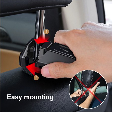 Baseus Backseat Car Holder Untuk Iphone Samsung Xiaomi Oppo Dan Vivo