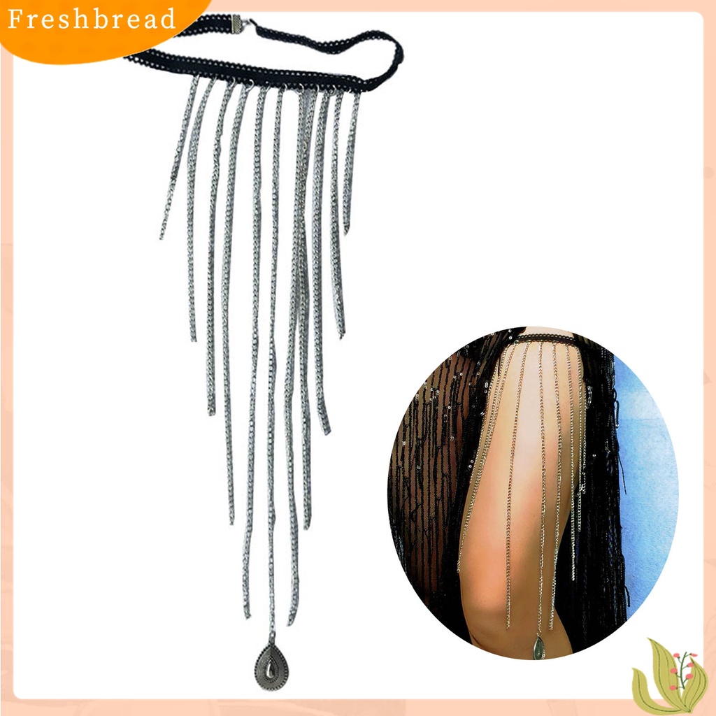 |Frebre Frebre| Rantai Paha Multilayer Aksen Rumbai Geometri Gaya Vintage Untuk Wanita