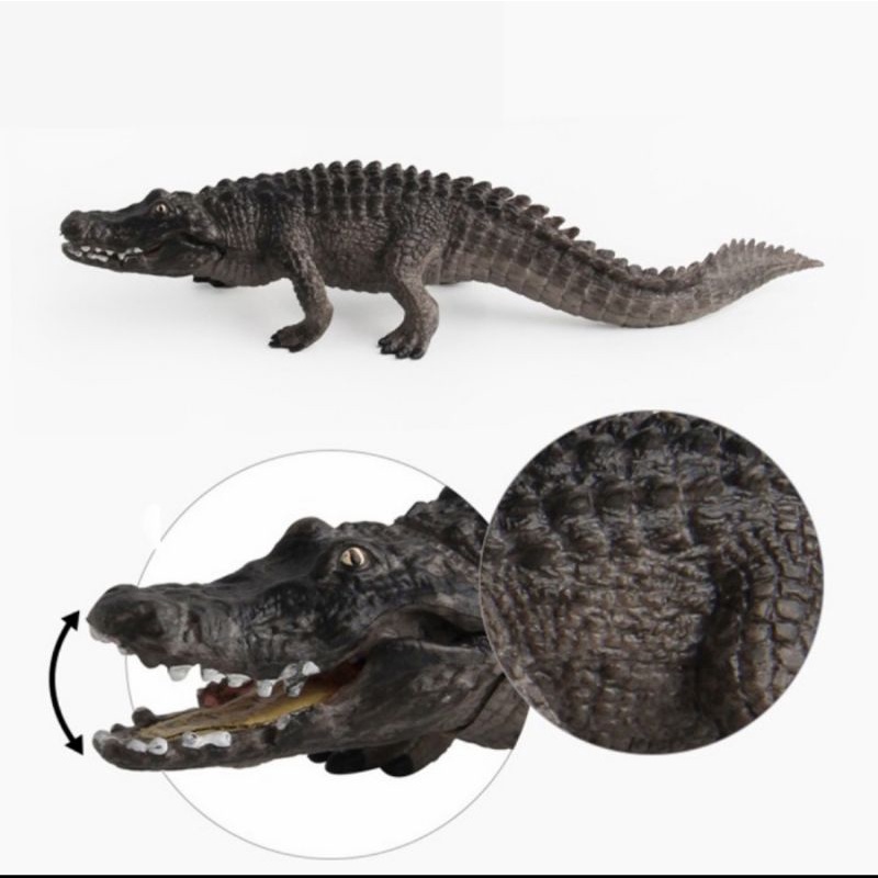 Mini Replika Buaya - Static Figure Alligator - Mainan Buaya