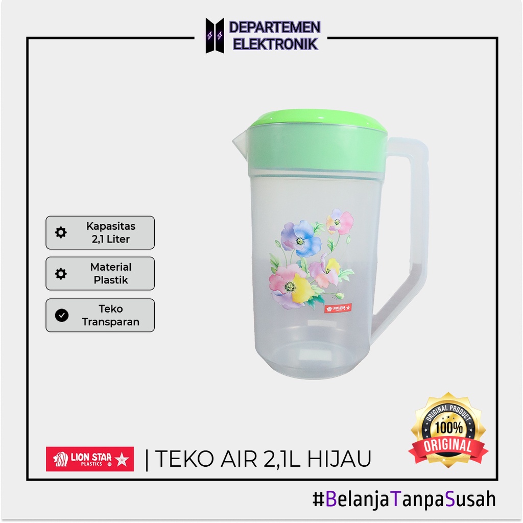 TEKO AIR PLASTIK LION STAR 2,1 LITER