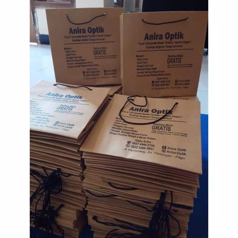 

paperbag custom sablon suka2 ukuran 20*10*25 ukuran besar