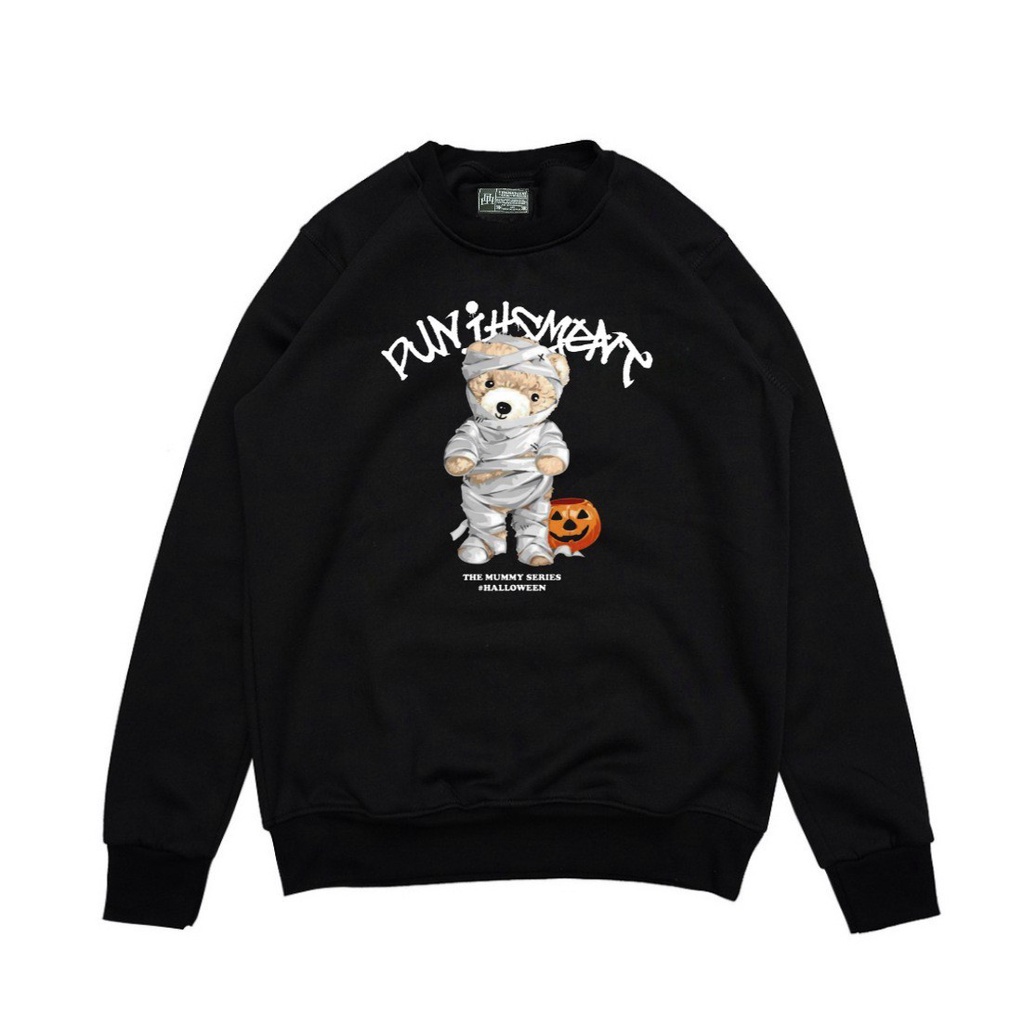 Jaket Sweater Crewneck PUNISHMENT BEAR – Fashion Trendy Casual Unisex Good Brand Quality 99% Realpict