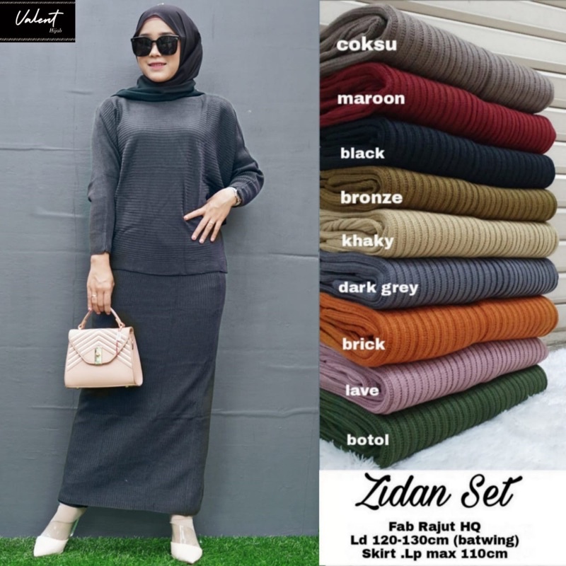 SETELAN RAJUT/SETELAN WANITA RAJUT/ZIDANE SET