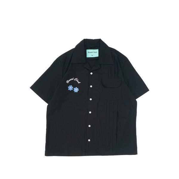 Based Club Palace Kemeja Lengan Pendek Hitam