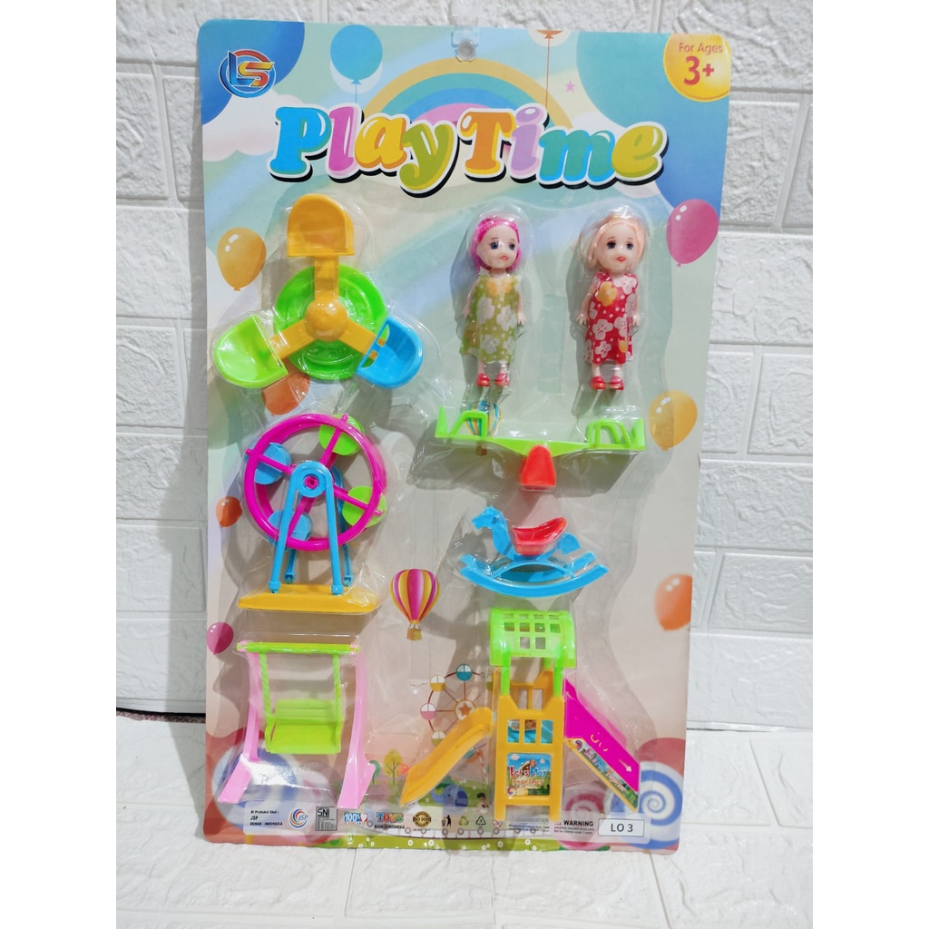 MAINAN ANAK PLAY TIME / MAINAN ANAK SET PLUS BONEKA TERMURAH LO3