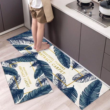 Keset Dapur 2in1 PREMIUM Kitchen Floor Mat Kaki Anti Slip Kamar Mandi Kamar Tidur Babymaniashop