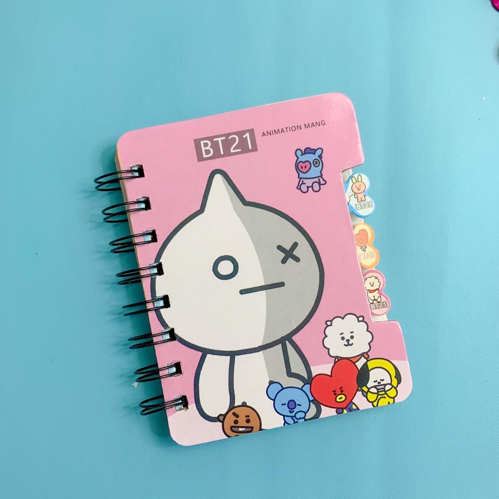 JG -  NOTEBOOK - BT21 - BUKU TULIS BTS - ANAK LUCU BANGTANBOYS IMPORT