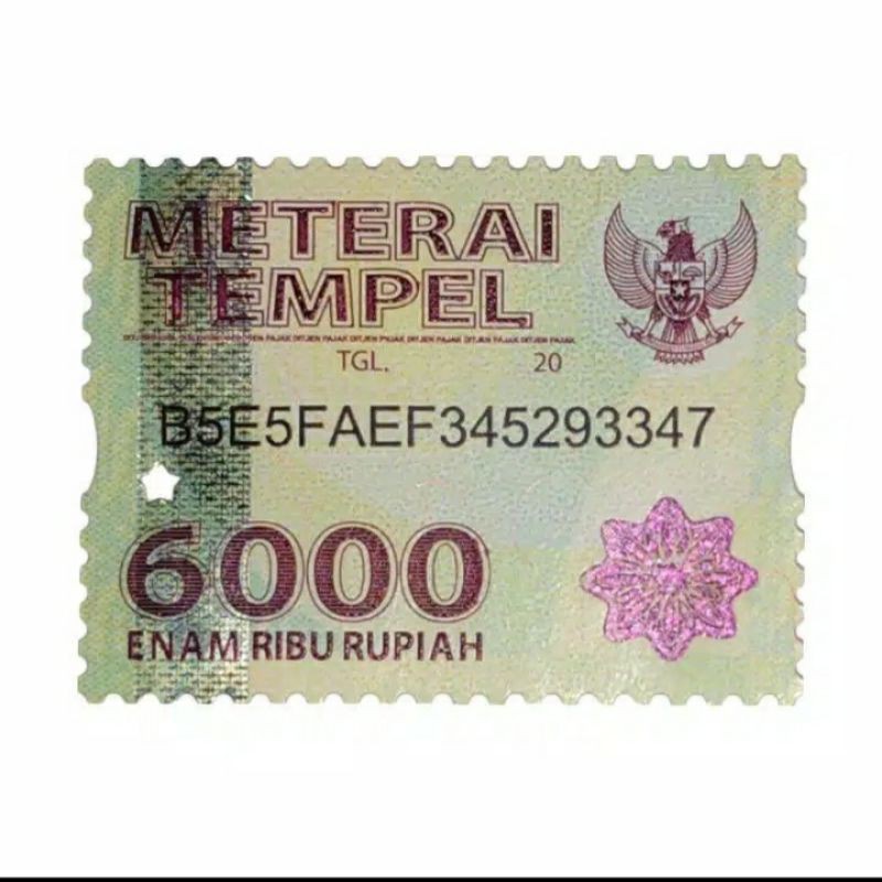 materai tempel 6000