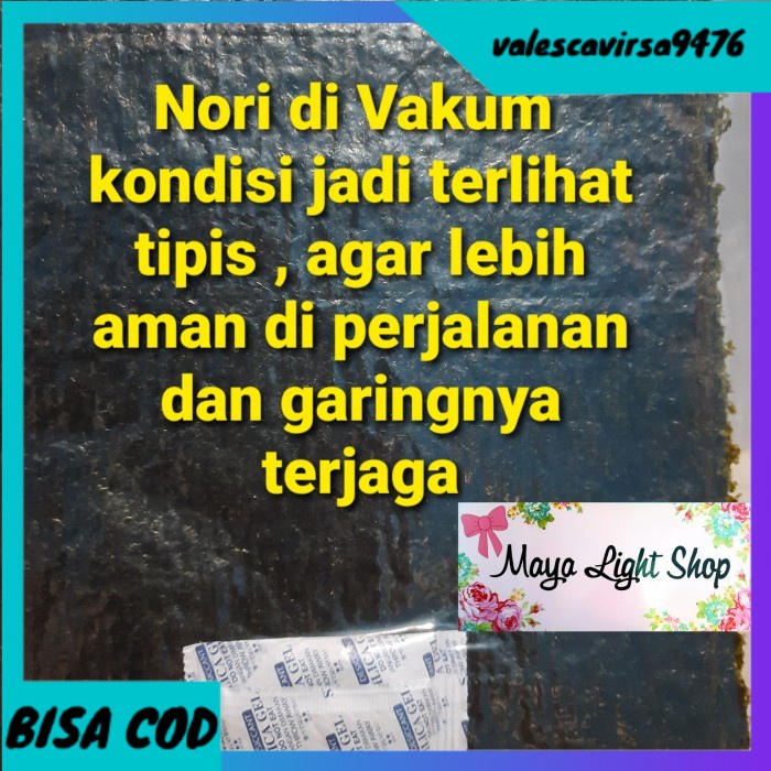 

⭐BISA COD⭐ nori rumput laut sushi 39rb