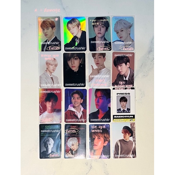 Pc Photocard Baekhyun Cashbee Holo Deco Epoxy Exploration Elyxion Yizhiyu Delight